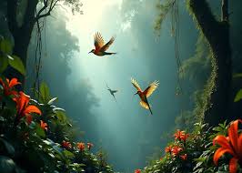 пение экзотических птиц тропиков